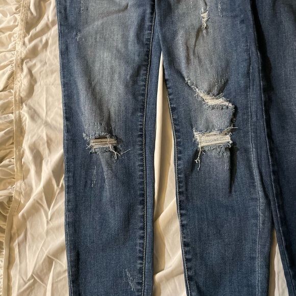 Judy Blue Dark and Light Blue Jeans - Picture 3 of 11